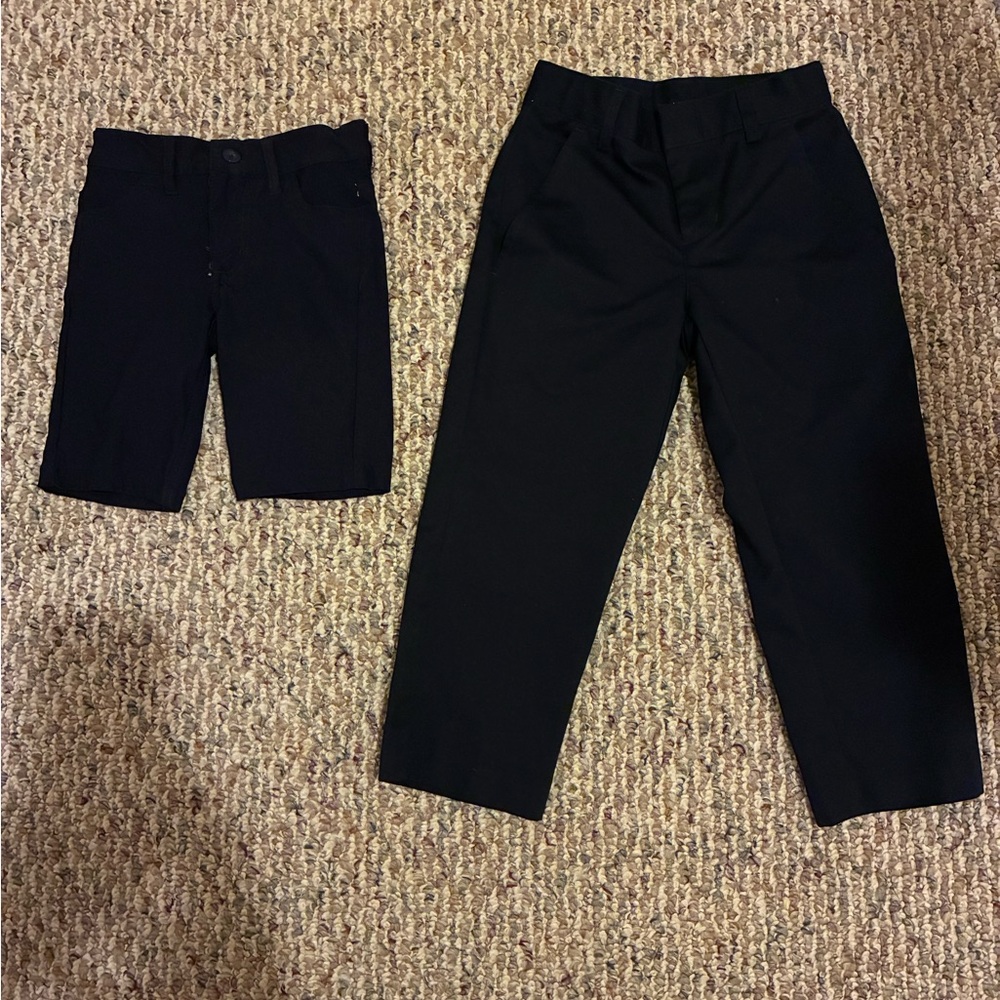 School Uniform Bottoms Navy Blue Pants and Shorts Size 5 Unisex